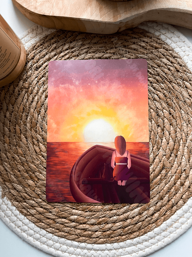 Illustration A5 - Coucher de soleil 